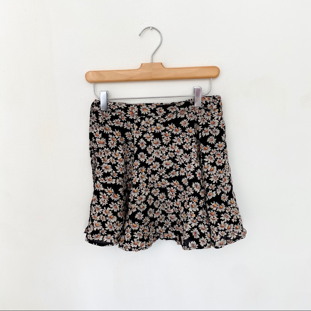 Brandy Melville Floral Miniskirt
